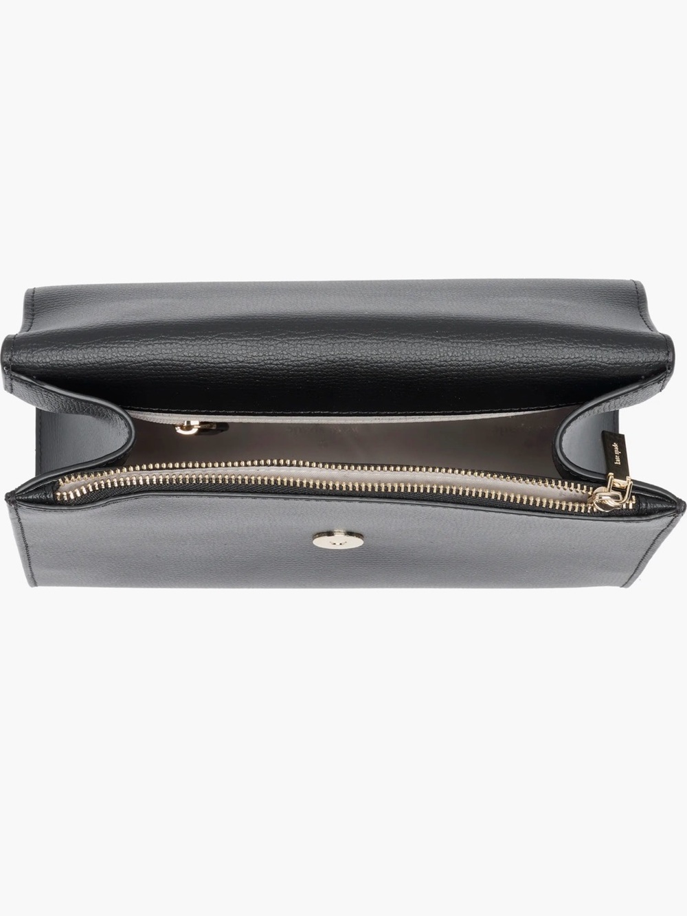 kate spade Black Leather Structured Top-Handle Bag - Picture 5 of 10